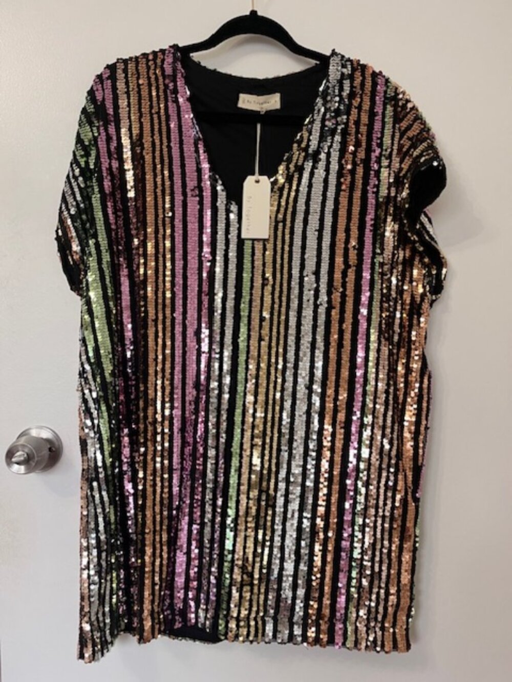 By Together Holiday Vibes Sequin Mini Dress